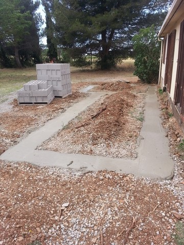 fondation terrasse bois