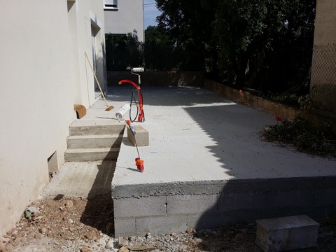 terrasse avec escalier 