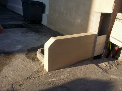 muret de cloture residence